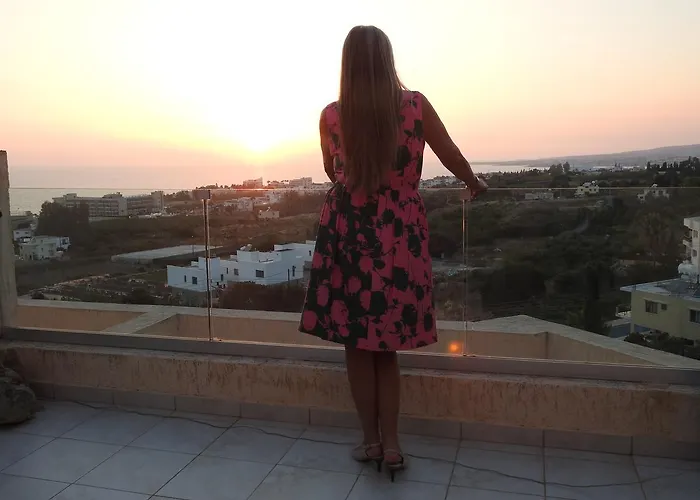 Apartmán Sunset With Sea And Coastal Views Penthouse Kissonerga